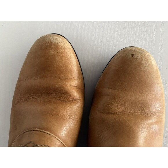 Ariat Women’s Tan Leather Slip On Clogs Heeled Shoes Size 8B Style 52321 - Picture 3 of 9